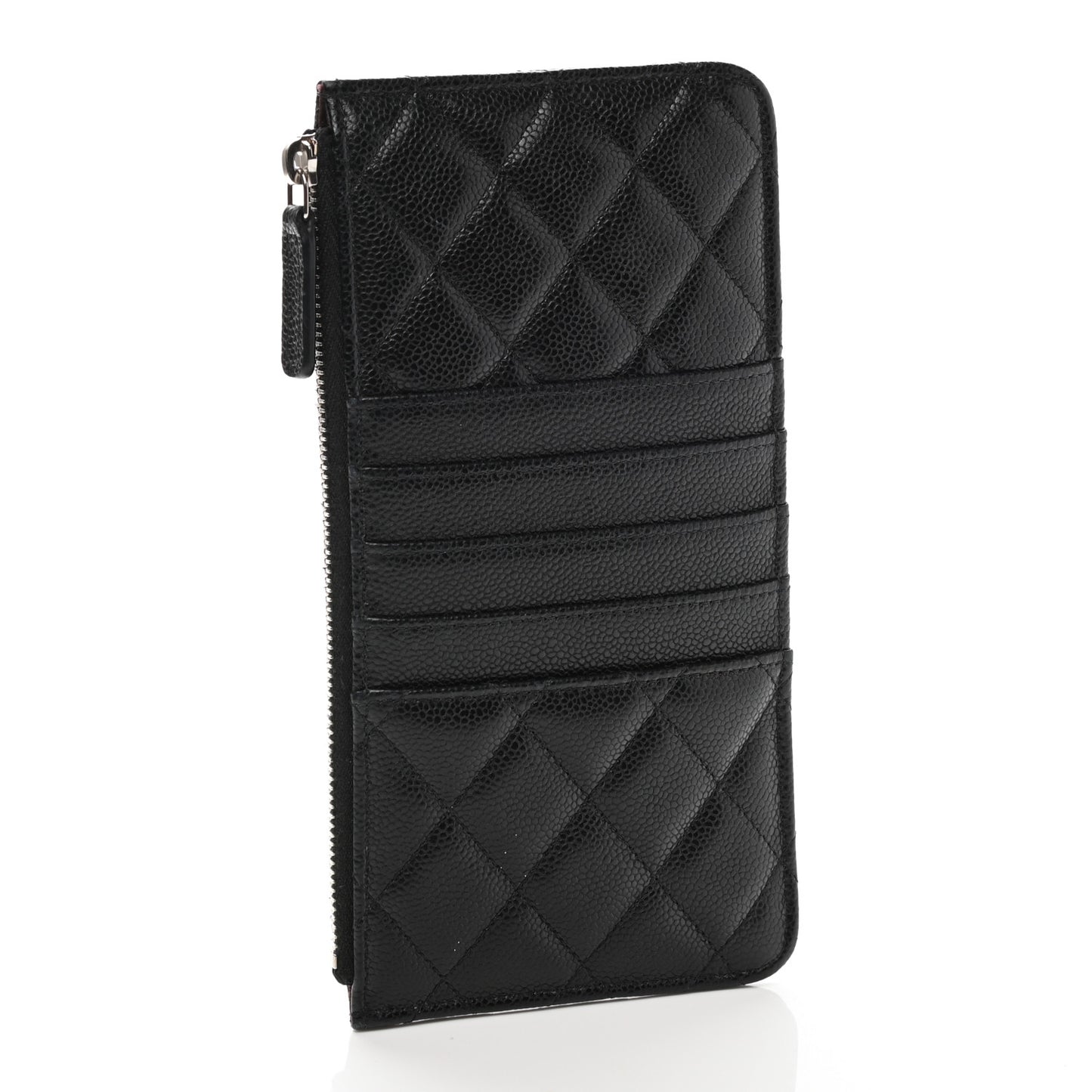 Caviar Quilted Classic iPhone Pouch Black