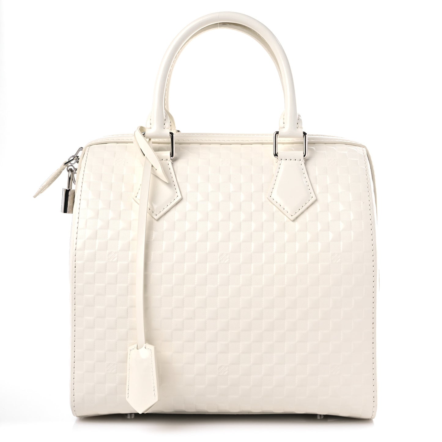 Damier Facette Speedy Cube MM Creme