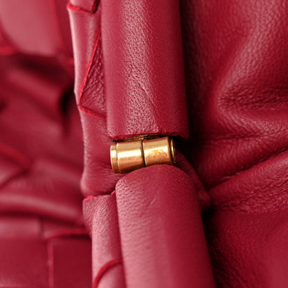 Bottega Veneta Nappa Maxi Intrecciato The Pouch Oversized Clutch Amaranto 12 of 12