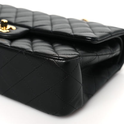 Chanel Lambskin Quilted Medium Double Flap Black 10 of 11