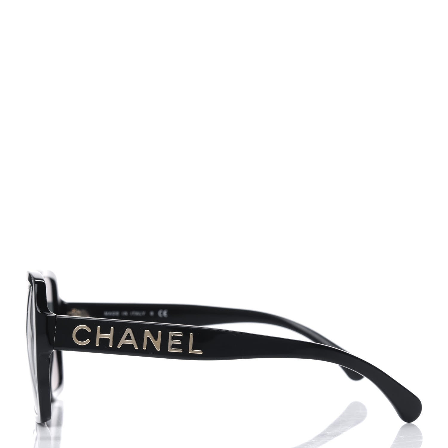 Chanel Acetate Polarized Square Sunglasses 5408 Black 3 of 4