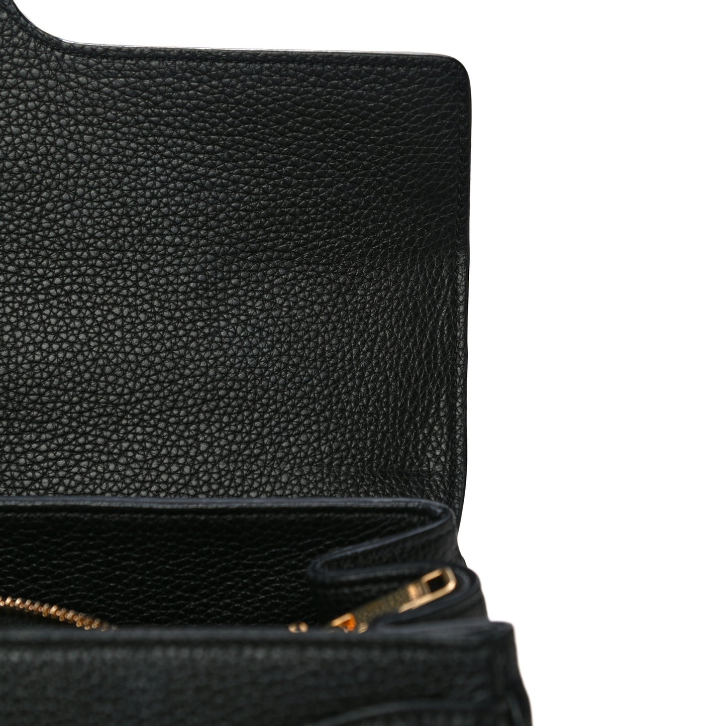 Grained Calfskin Classique 16 Top Handle Bag Black