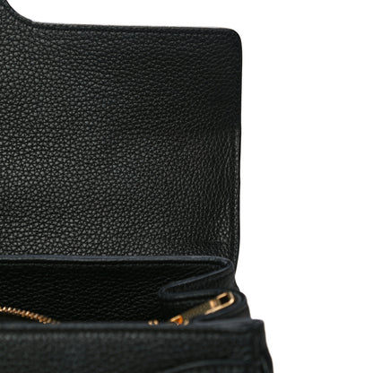 Celine Grained Calfskin Classique 16 Top Handle Bag Black 13 of 15