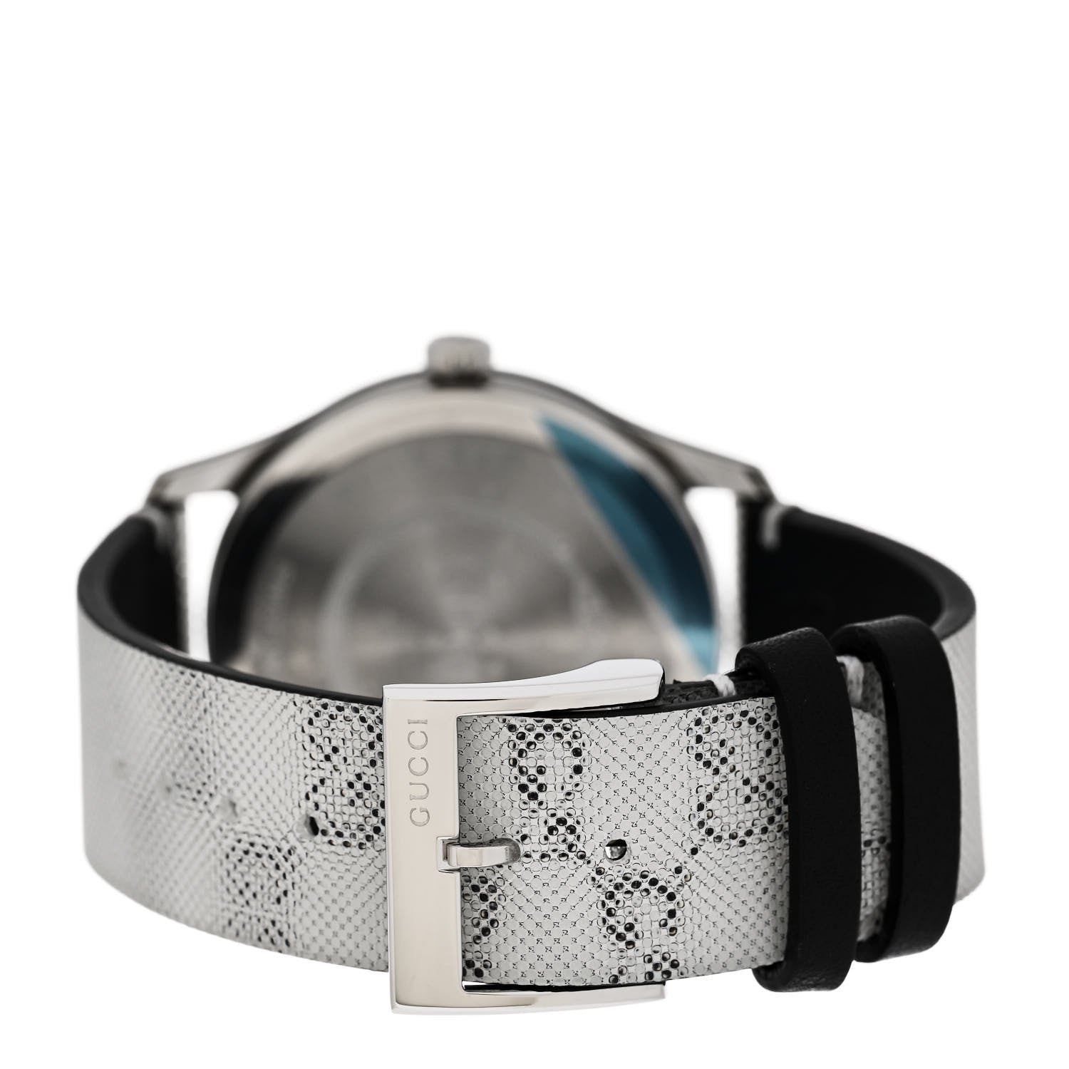 Gucci Stainless Steel Calfskin 38mm G-Timeless GG Hologram Quartz Watch 3 of 4