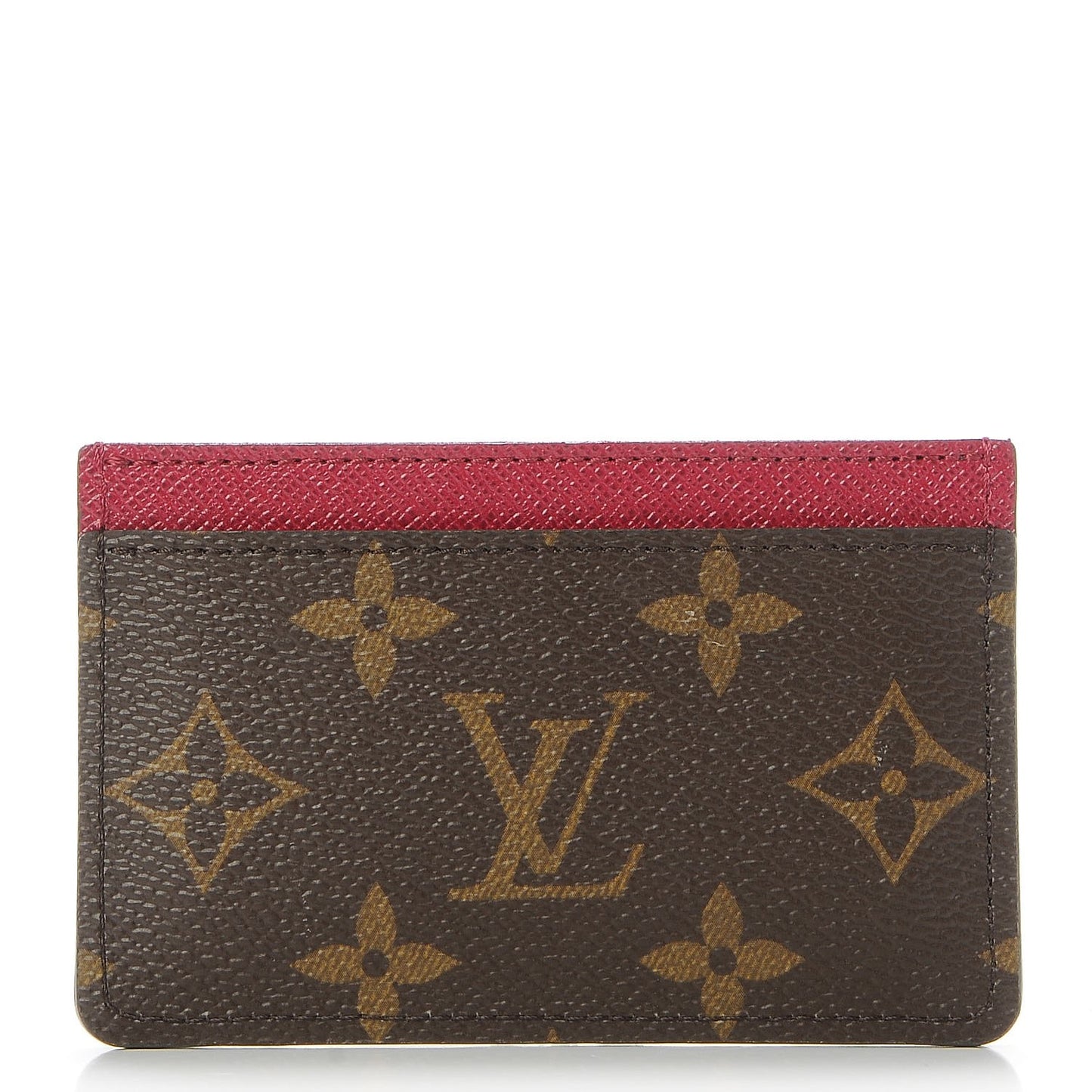 Monogram Card Holder Fuchsia