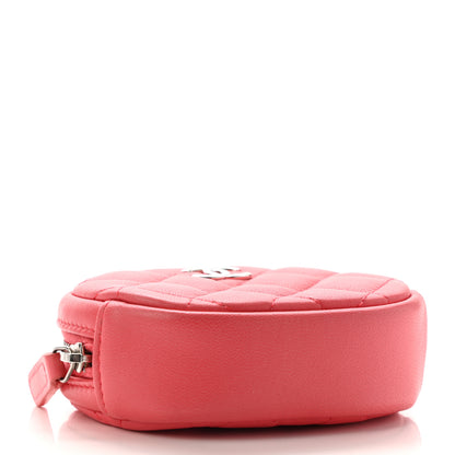 Chanel Lambskin Quilted Zip Around Classic Coin Purse Coral 4 of 7