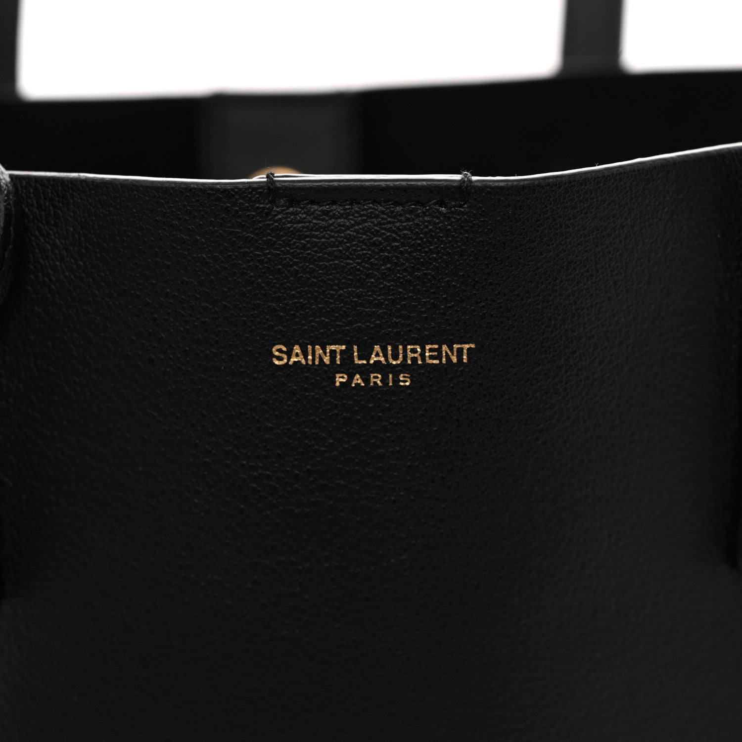 Saint Laurent Calfskin Toy Shopping Tote Black 6 of 10