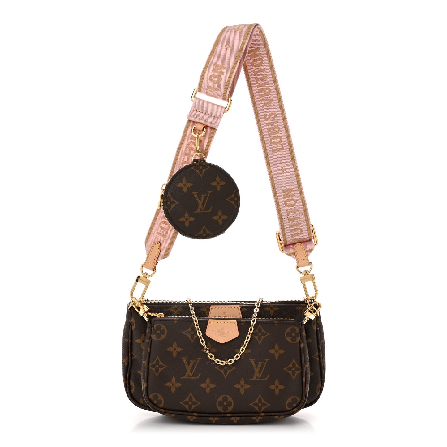 Monogram Multi Pochette Accessories Rose Clair