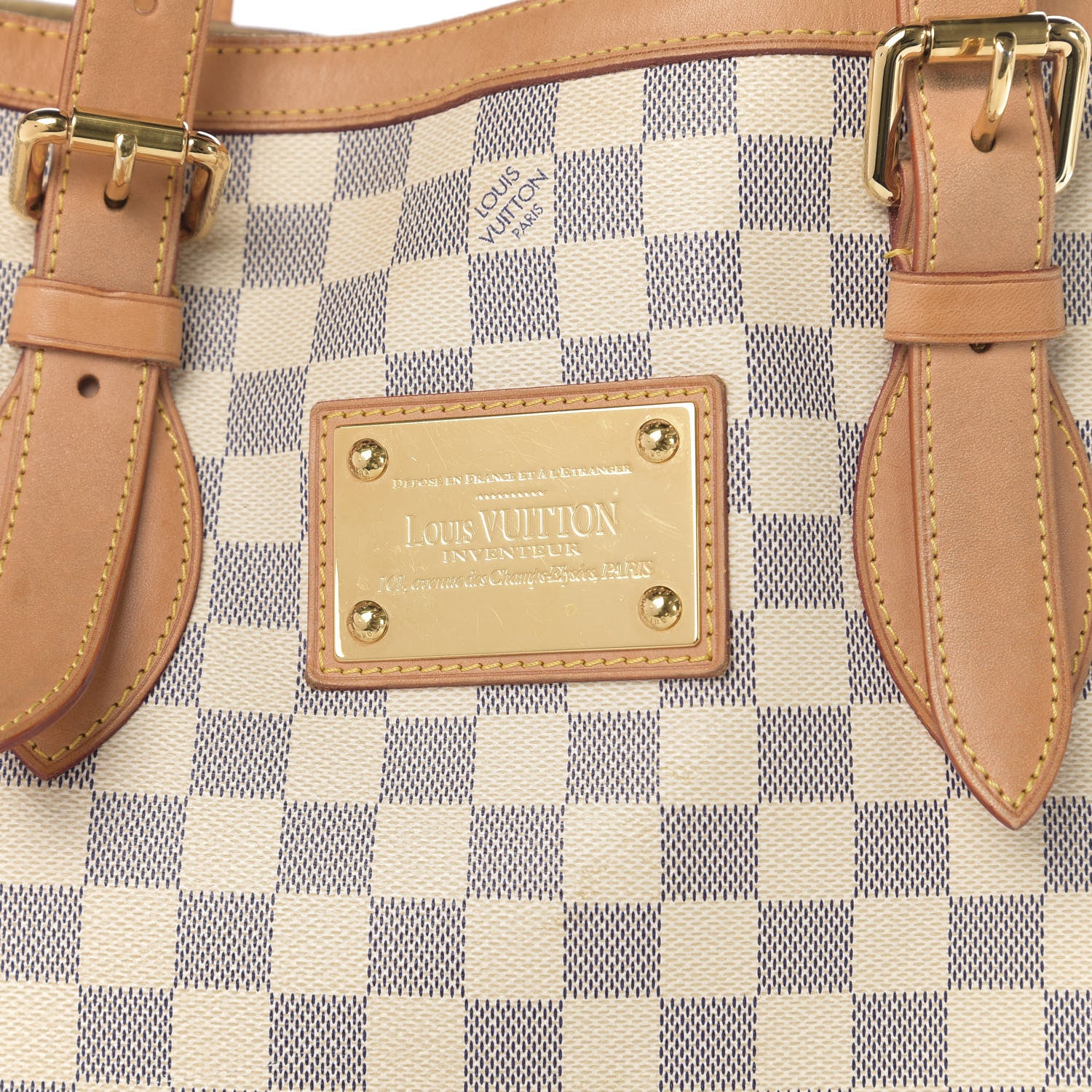 Louis Vuitton Damier Azur Hampstead MM 14 of 14