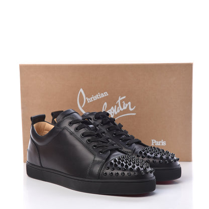 Christian Louboutin Calfskin Mens Louis Junior Spikes Flat Sneakers 45 Black 11 of 11