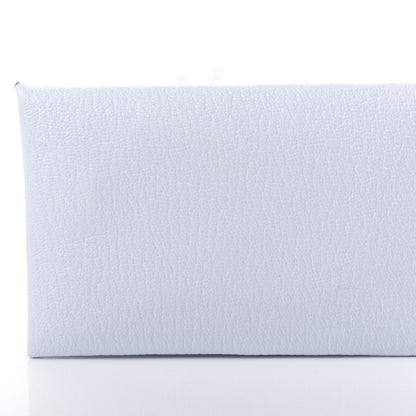 Hermes Chevre Mysore Verso Calvi Card Case Bleu Brume Brique 9 of 9
