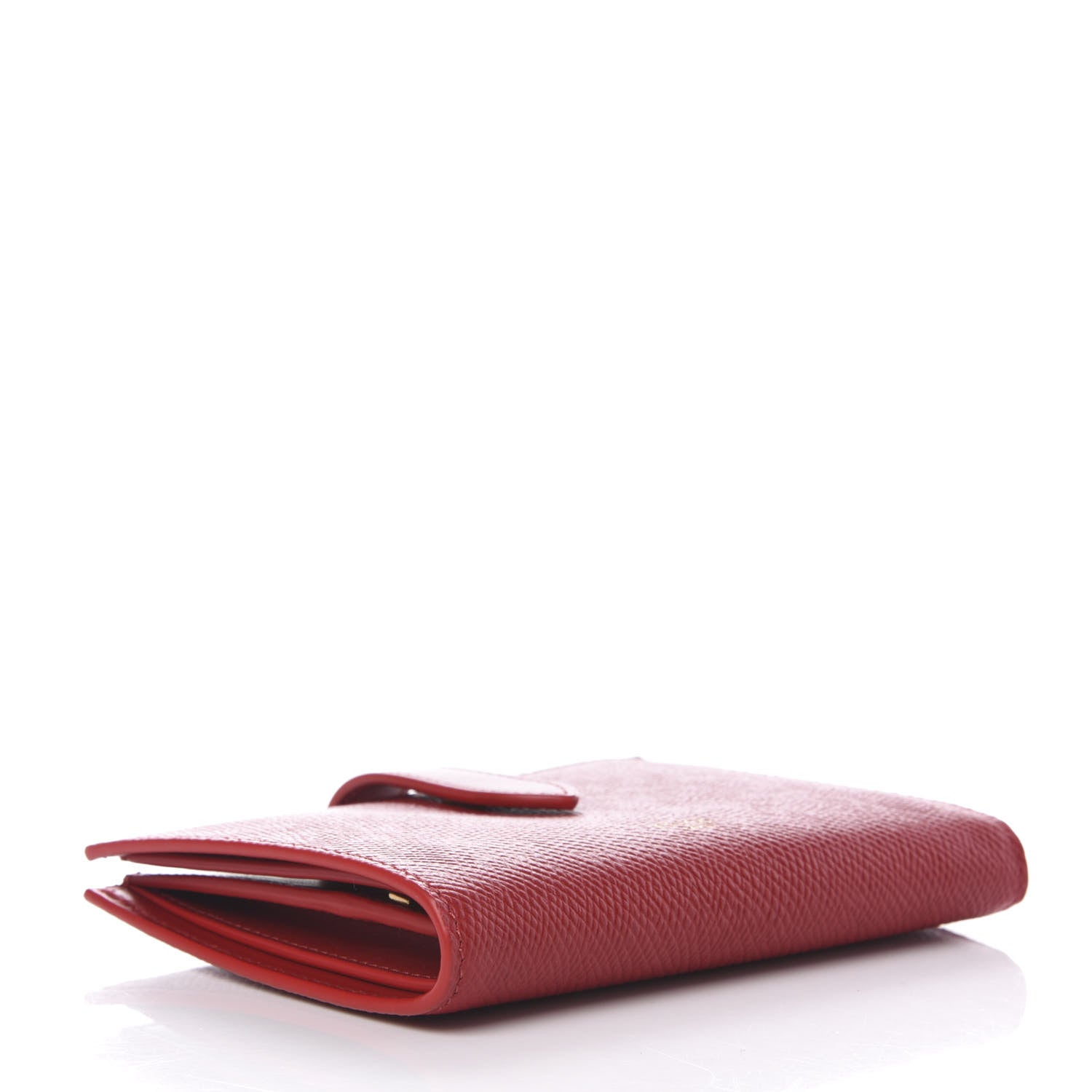 Celine Grained Calfskin Medium Multifunction Strap Wallet Coquelicot 4 of 7