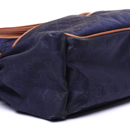 Gucci Nylon Monogram Light Diaper Bag Blue 6 of 14