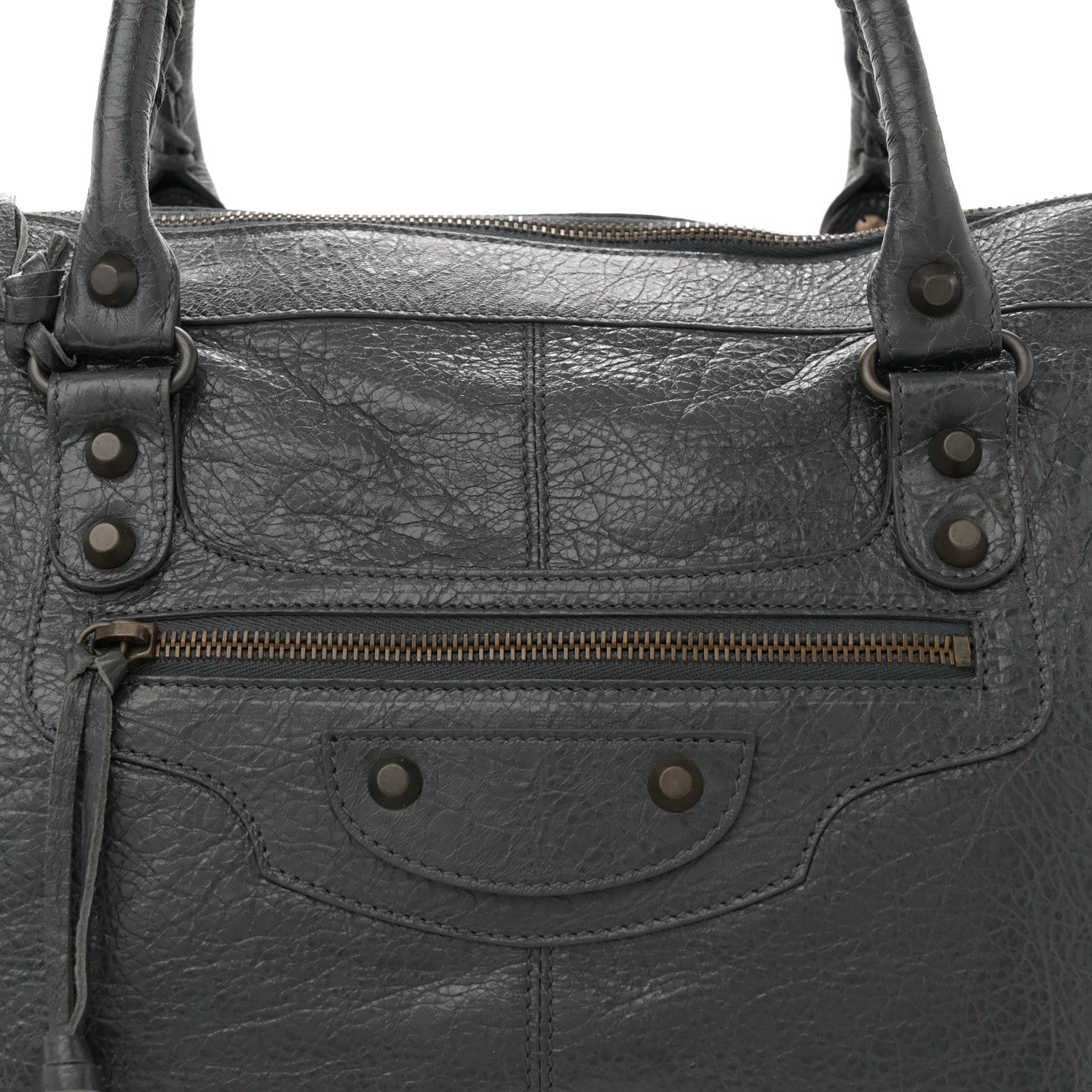 Balenciaga Agneau Classic Hardware Work Gris Fossile 9 of 13