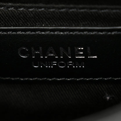 Chanel Calfskin Quilted CC Uniform Flap Belt Bag Black 6 of 10