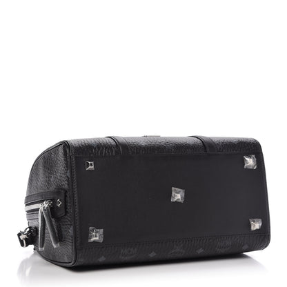 MCM Visetos Medium Essential Boston Bag Black 4 of 8