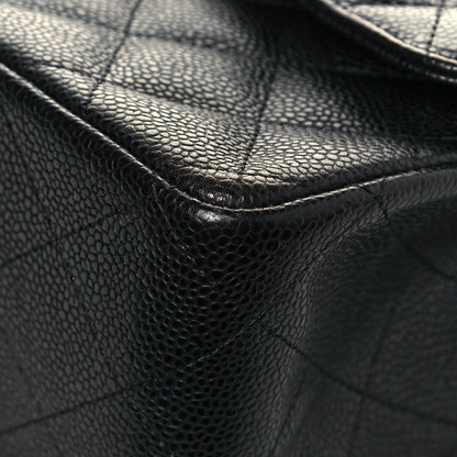 Chanel Caviar Quilted Jumbo Double Flap Black 11 of 17