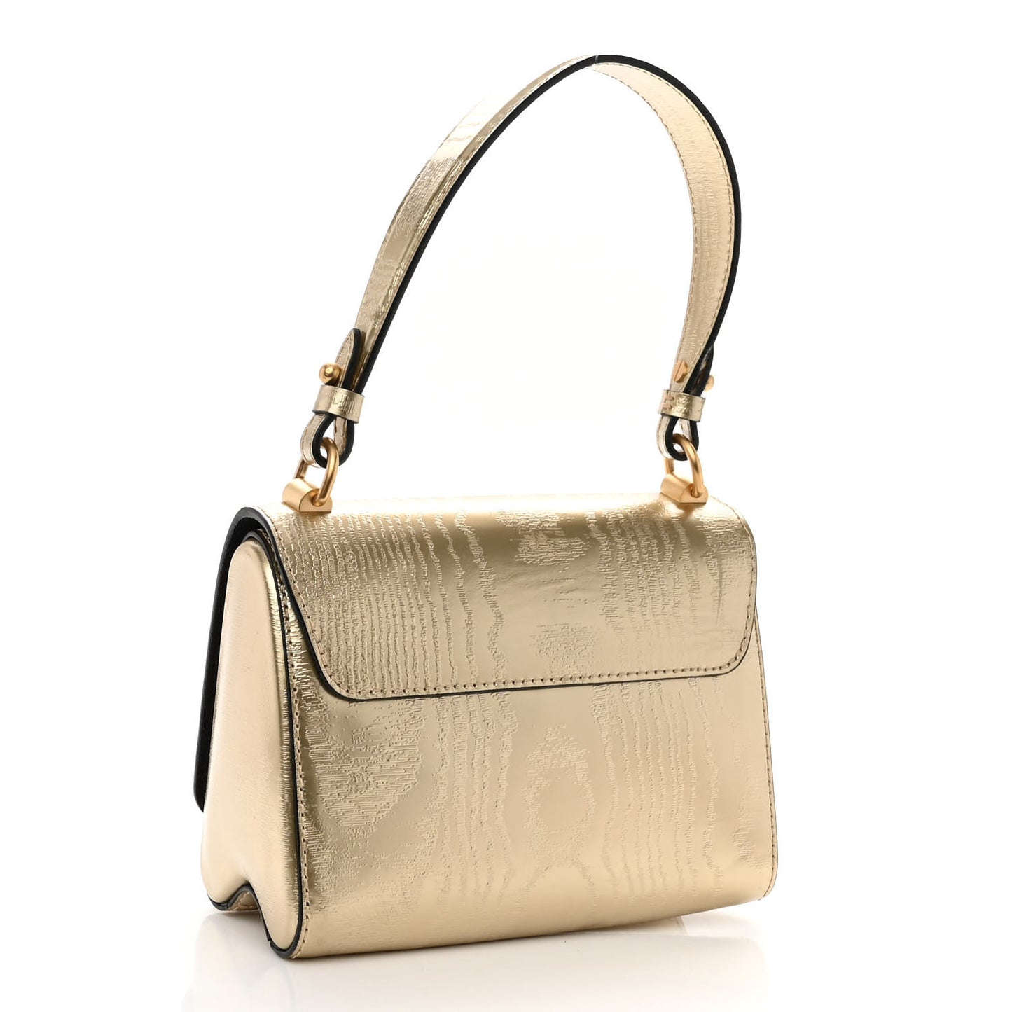 Calfskin Gravity Twist PM Gold