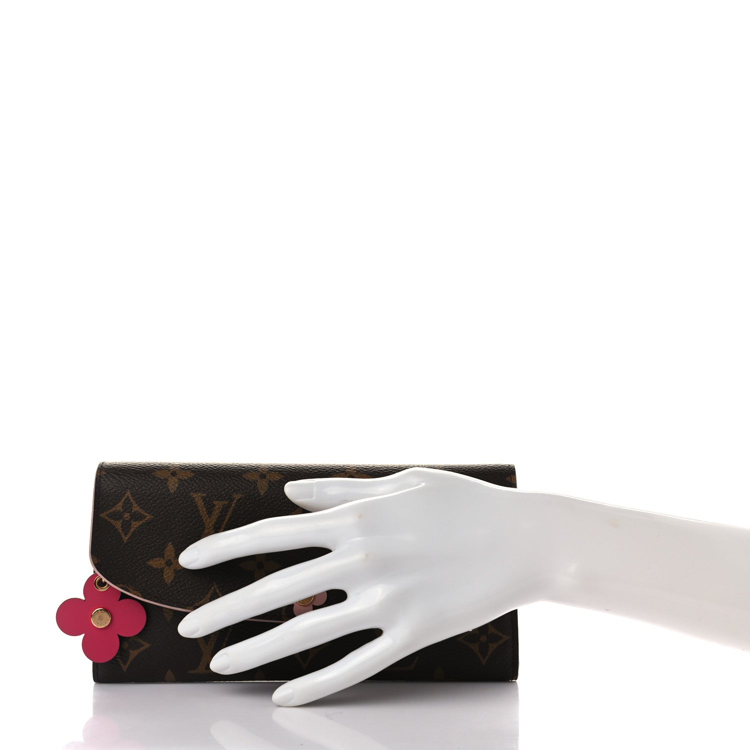 Louis Vuitton Monogram Bloom Flower Emilie Wallet Fuchsia 2 of 7