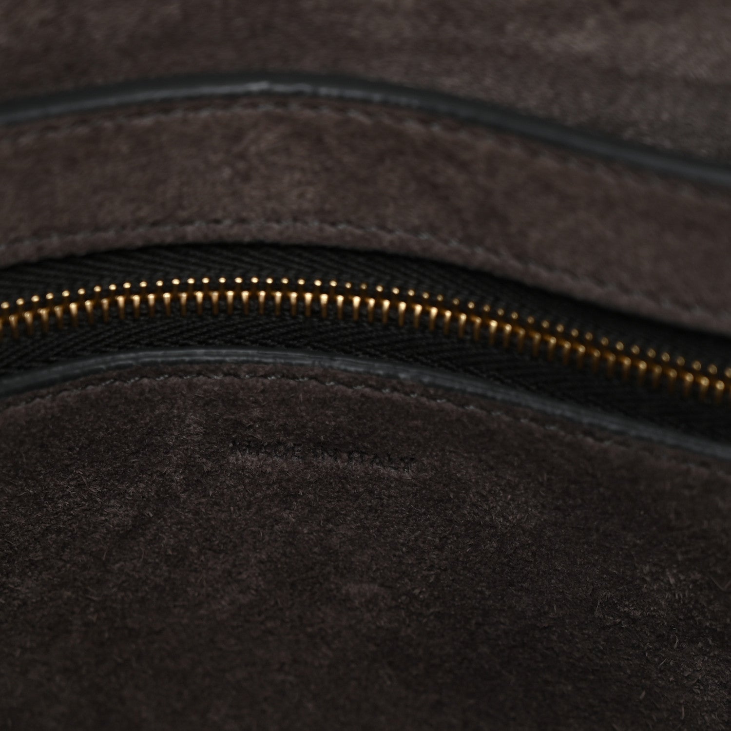 Celine Soft Grained Calfskin Small Sangle Bucket Bag Kohl 6 of 10