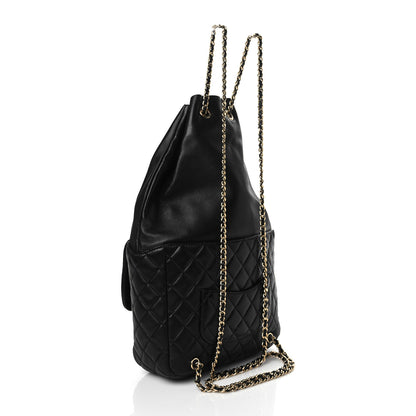 Chanel Lambskin Quilted Large In Seoul Backpack Navy 3 of 10