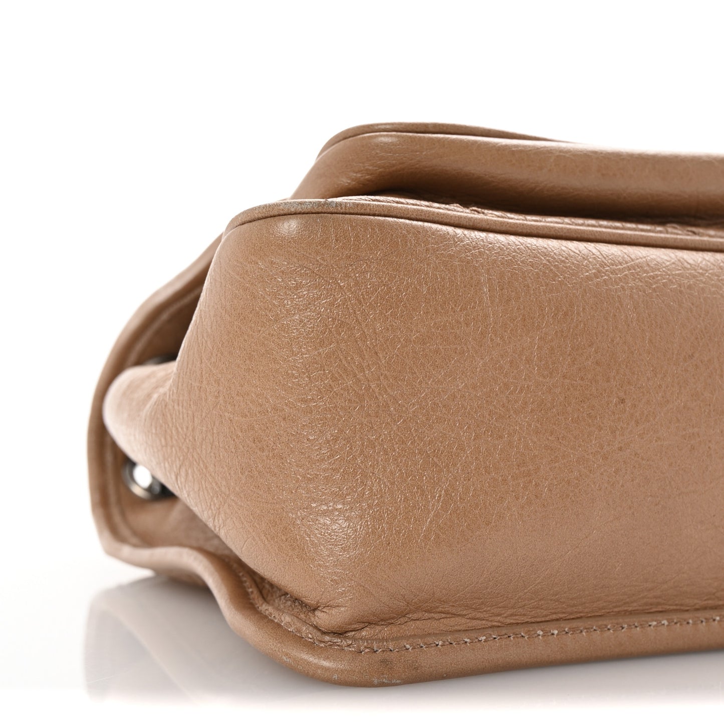 Crinkled Calfskin Matelasse Monogram Medium Niki Chain Satchel Dark Toffee