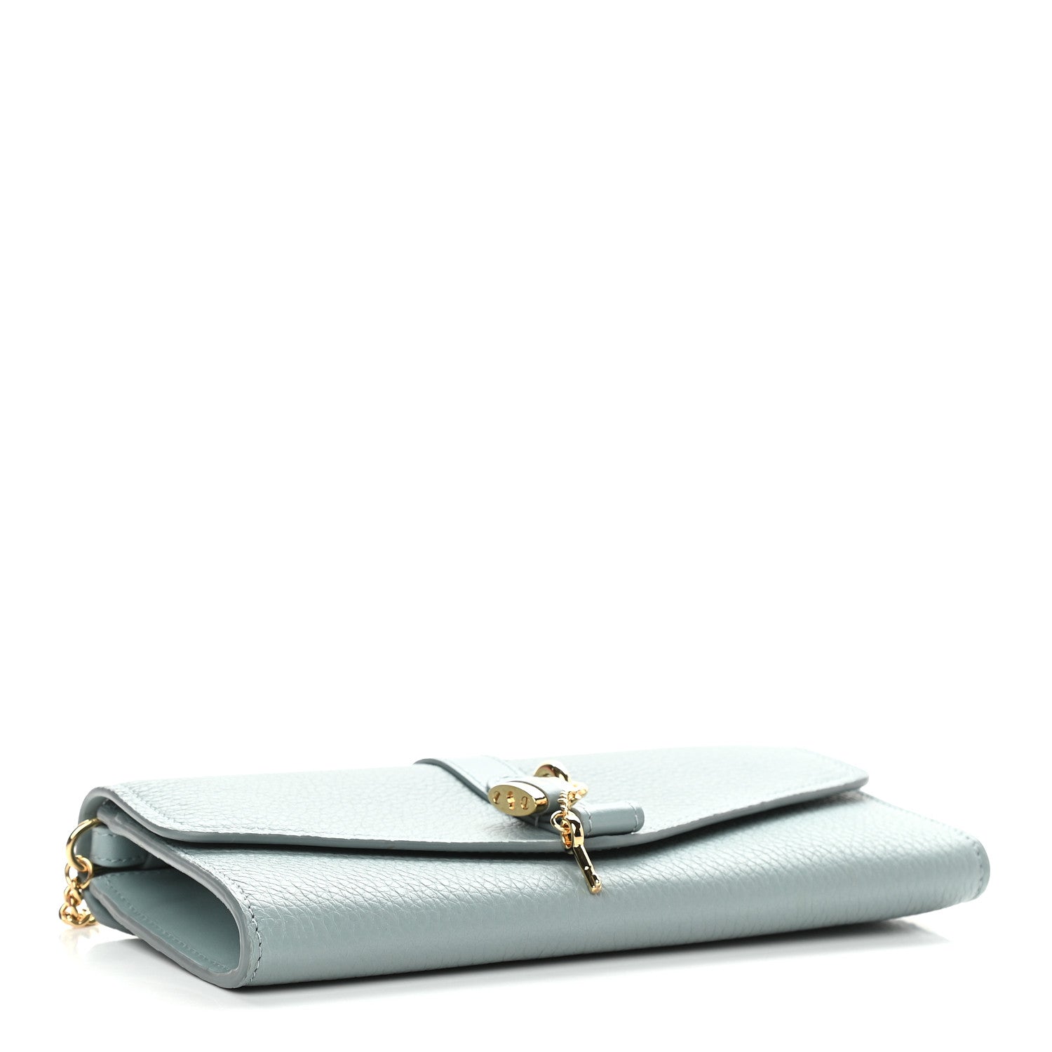 Chloe Grained Calfskin Aby Chain Wallet Faded Blue 4 of 8
