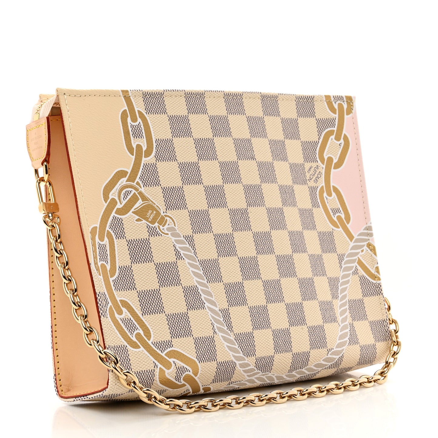 Damier Azur Nautical Toiletry Pouch On Chain