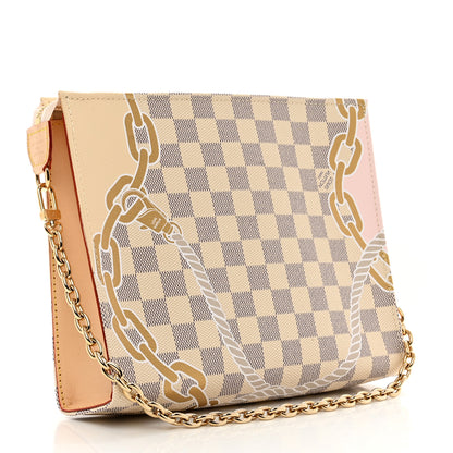 Louis Vuitton Damier Azur Nautical Toiletry Pouch On Chain 3 of 7