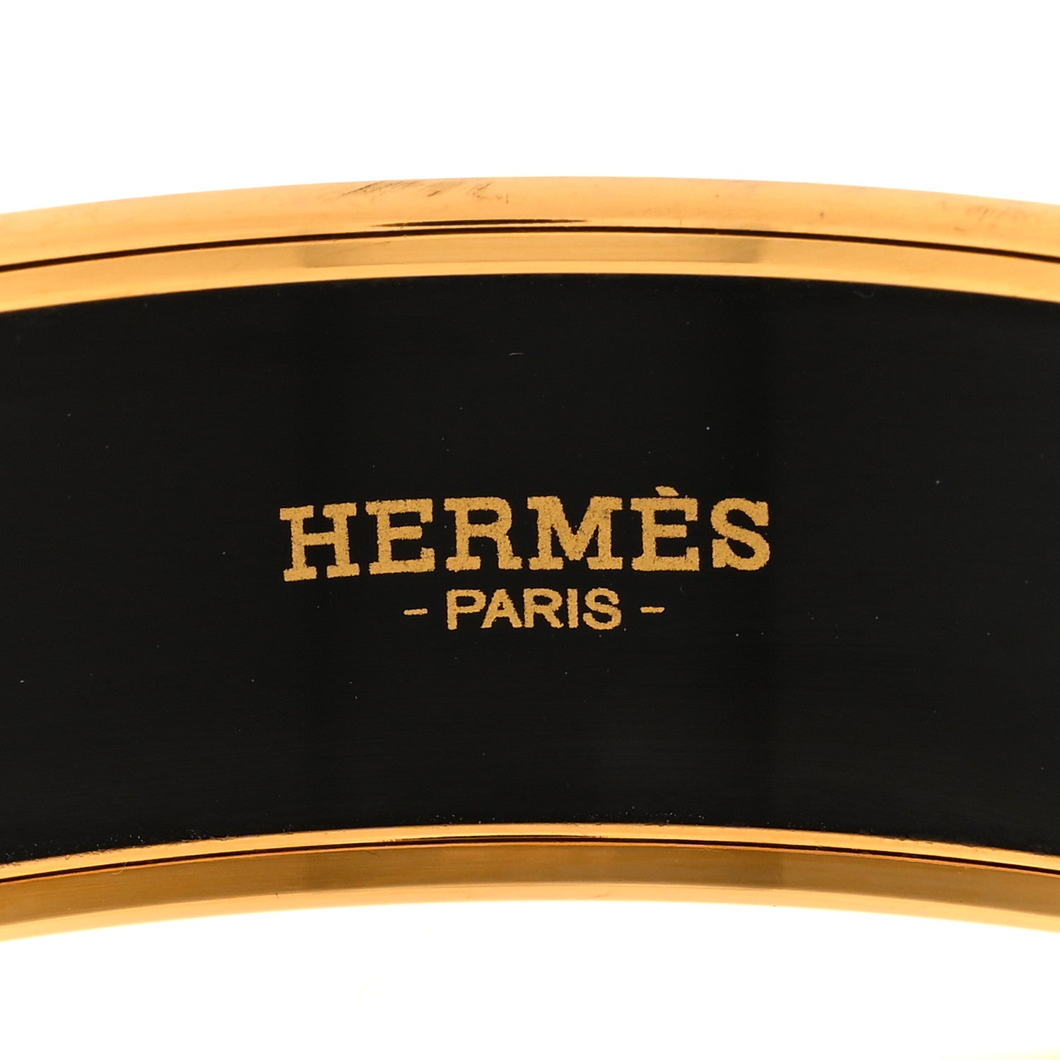 Hermes Enamel Printed Wide Caleche Bracelet 65 Navy Bleu 4 of 4
