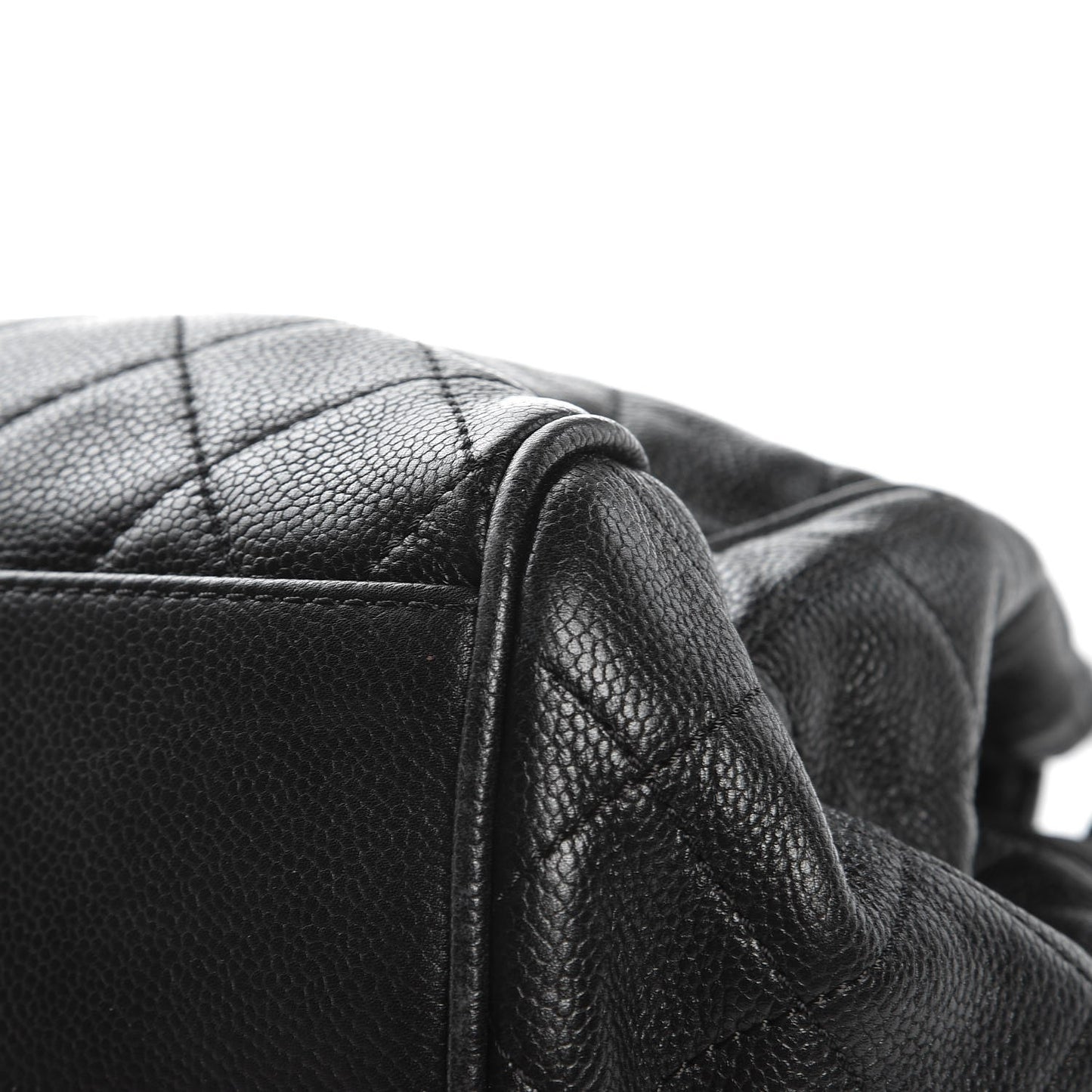 Caviar Quilted Timeless Accordion Flap Black