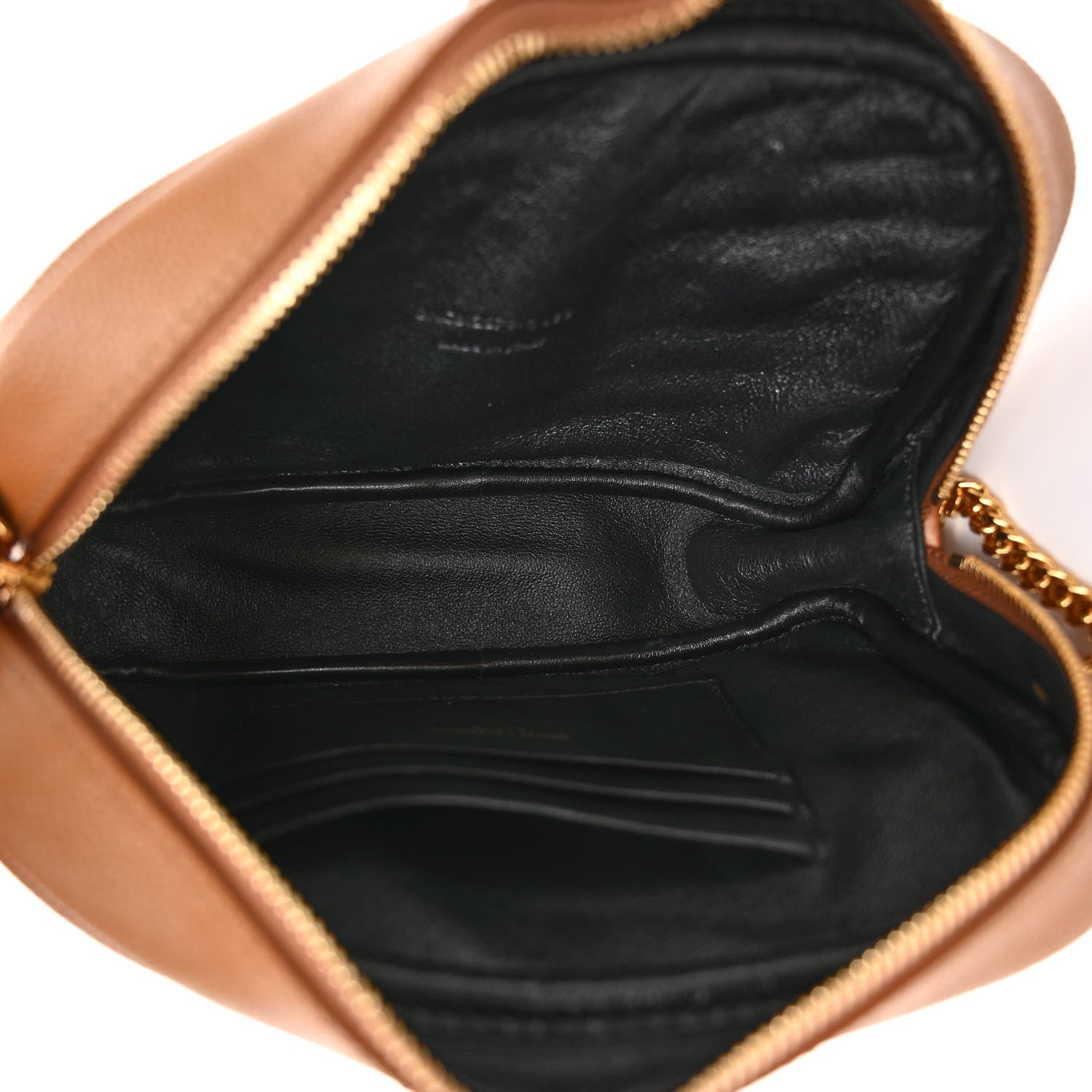 Saint Laurent Grain De Poudre Matelasse Monogram Mini Lou Camera Bag Dark Natural 5 of 9