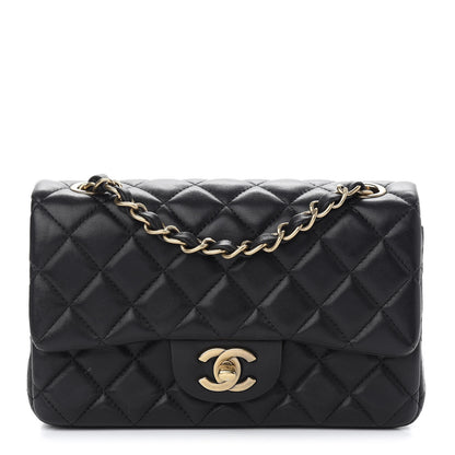 Chanel Lambskin Quilted Mini Rectangular Flap Black 1 of 10