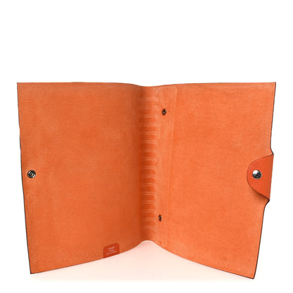 Hermes Togo Ulysse MM Notebook Cover Orange 5 of 7