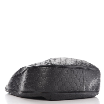 Gucci Guccissima Large New Ladies Web Hobo Black 4 of 9