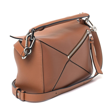 Loewe Calfskin Small Puzzle Bag Tan 2 of 5