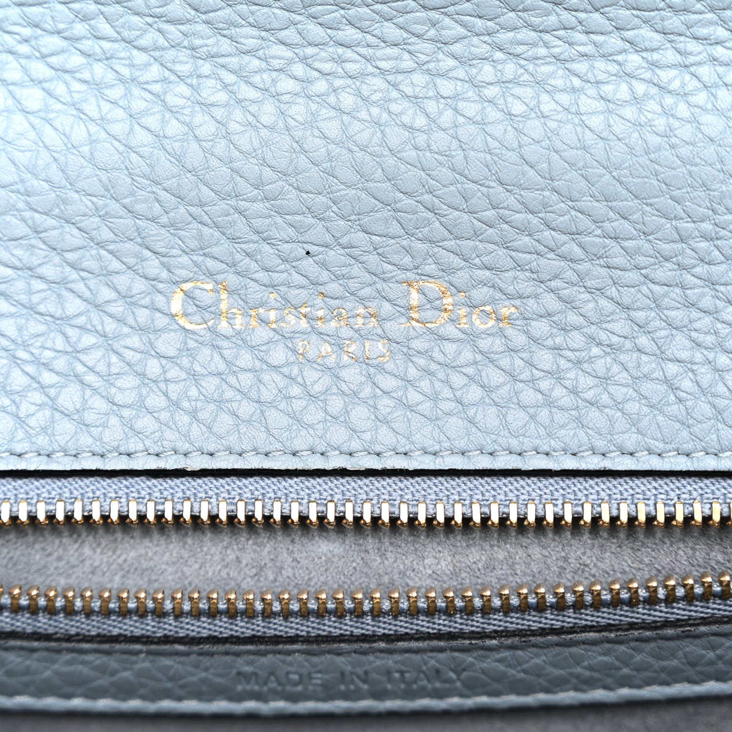 Christian Dior Grained Calfskin Small Diorama Flap Bag Denim 6 of 11
