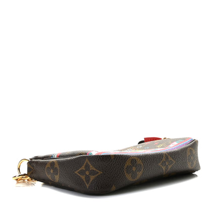 Louis Vuitton Monogram 2020 Christmas Animation Bumper Cars Mini Pochette Accessories Coquelicot 6 of 10