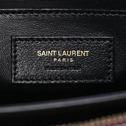 Saint Laurent Canvas Calfskin Medium Uptown Tote Dark Beige 7 of 11