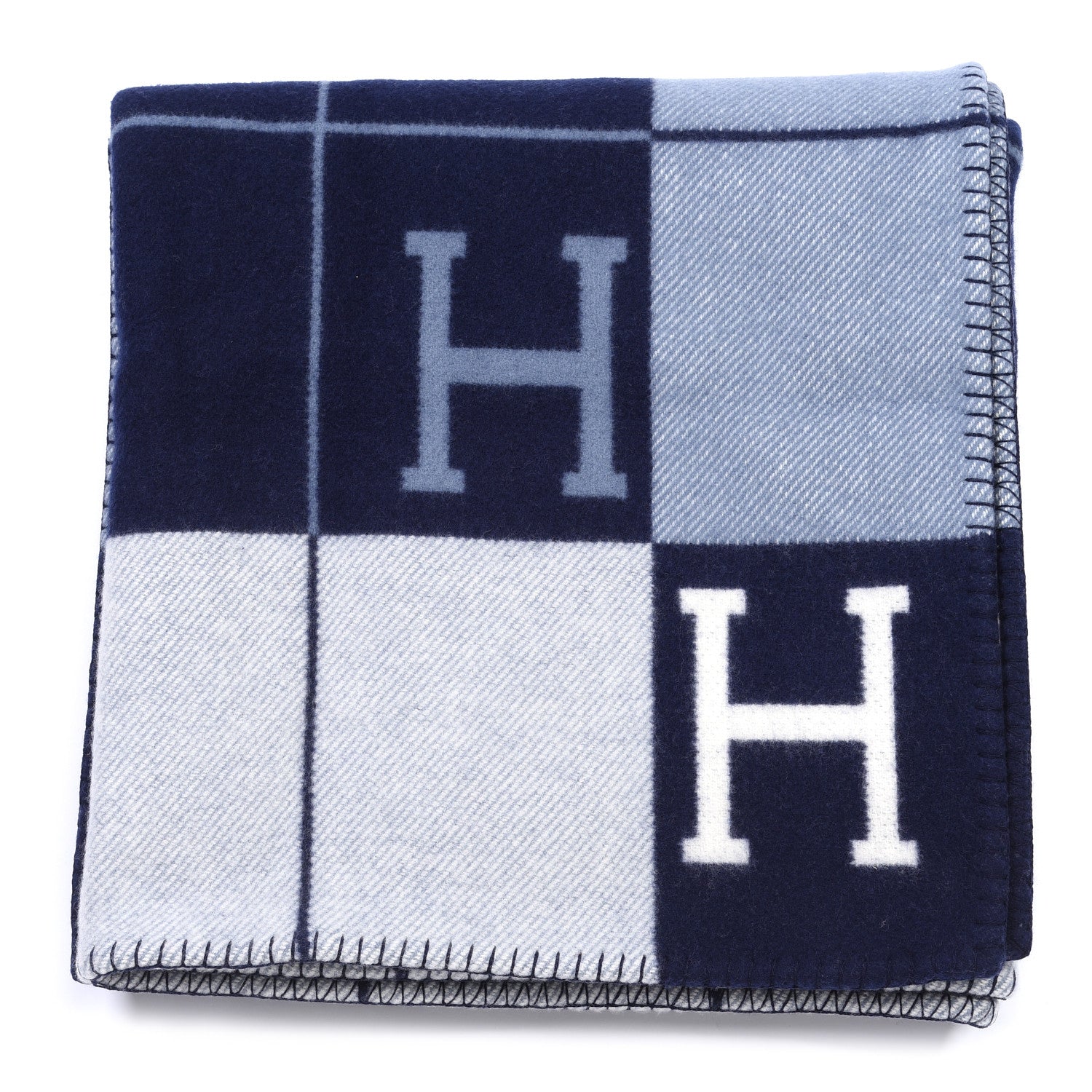 Hermes Wool Cashmere Avalon III Blanket Caban Ecru 1 of 3