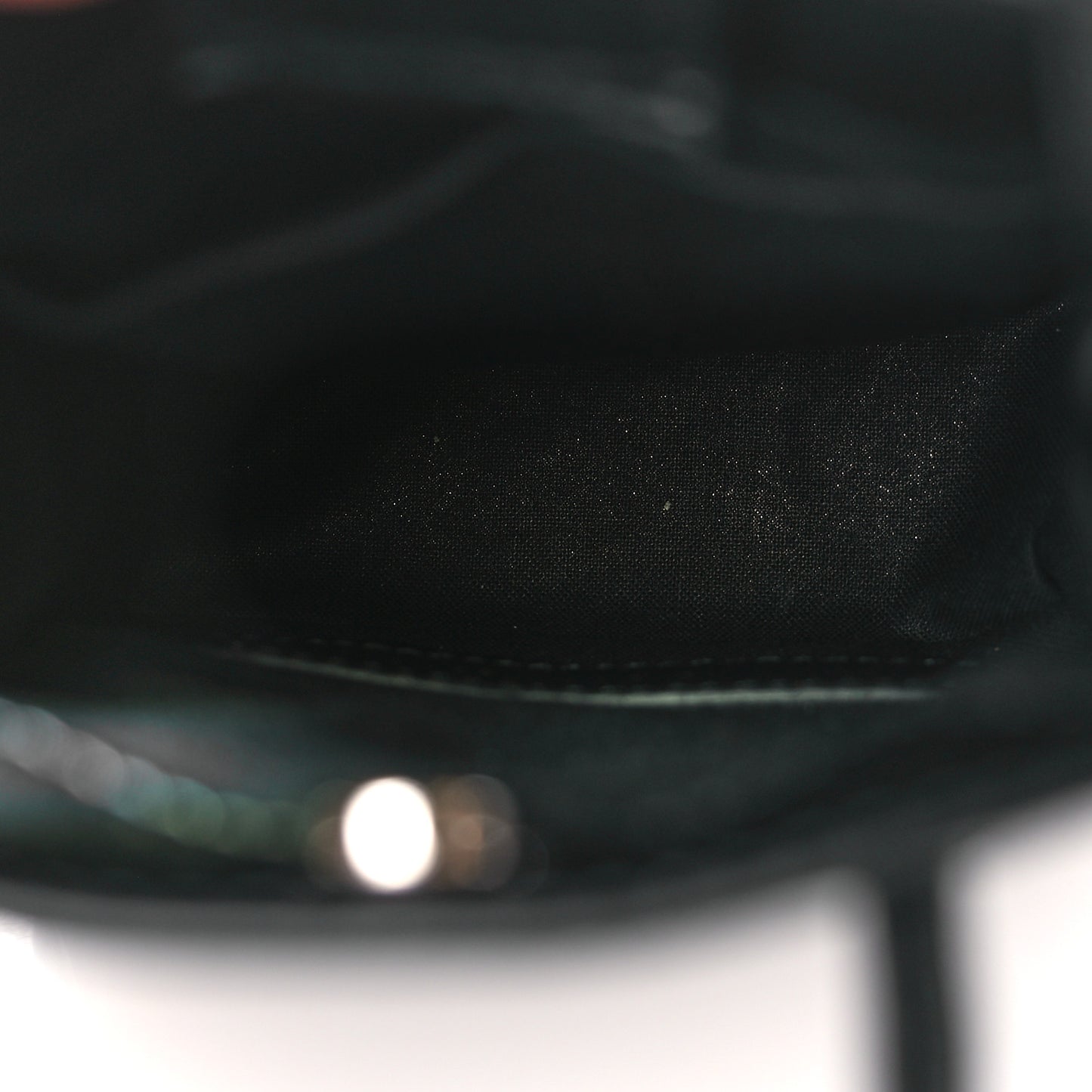 Squared Calfskin Logo Shopping Phone Holder Bag Black