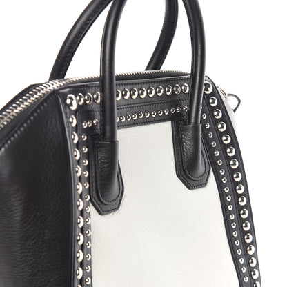 Givenchy Calfskin Small Studded Bi-Color Antigona Black White 13 of 13