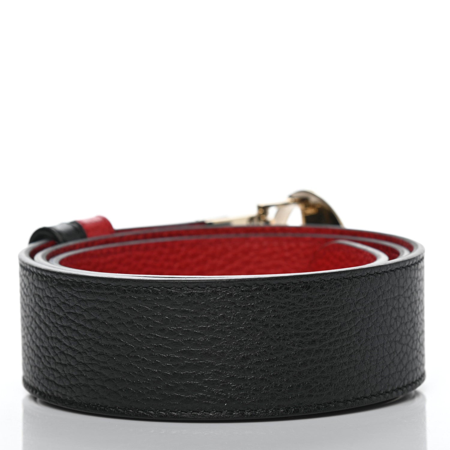 Gucci Calfskin 1973 Reversible Belt 90 36 Black Red 3 of 5
