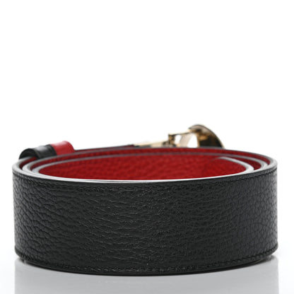 Gucci Calfskin 1973 Reversible Belt 90 36 Black Red 3 of 5