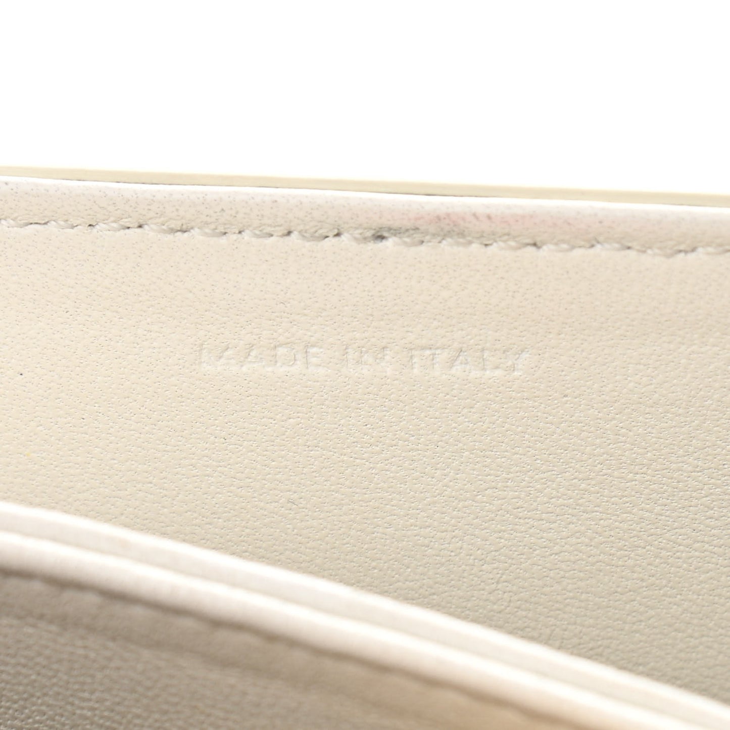 Shiny Calfskin Medium Triomphe White