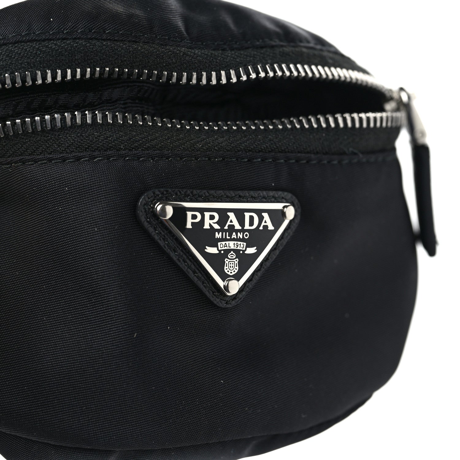 Prada Tessuto Nylon Wrist Pouch Black 6 of 9