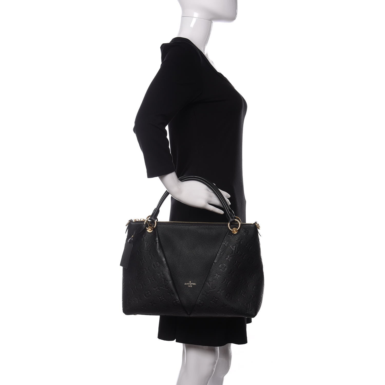 Louis Vuitton Empreinte V Tote MM Black 2 of 9