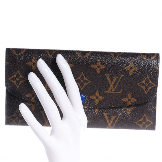 Louis Vuitton Monogram Emilie Wallet Blue 2 of 8