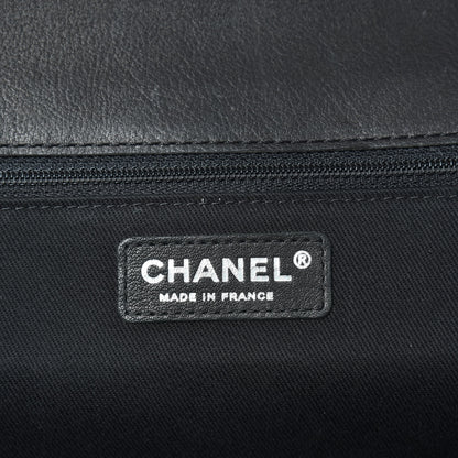 Chanel Calfskin Quilted Dallas Saddle Bag Black 6 of 10