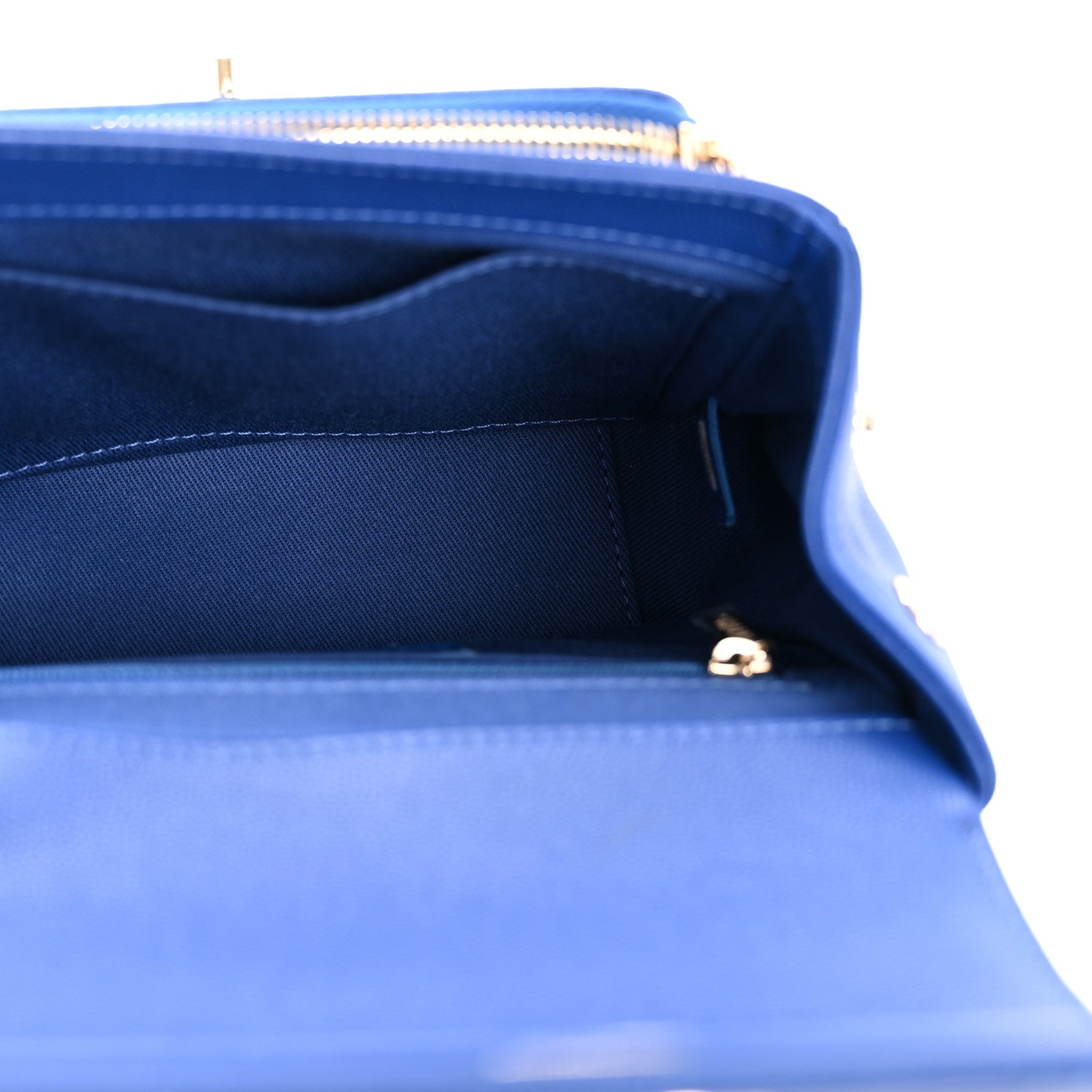 Chanel Caviar Quilted Small Business Affinity Flap Dark Blue 5 of 13